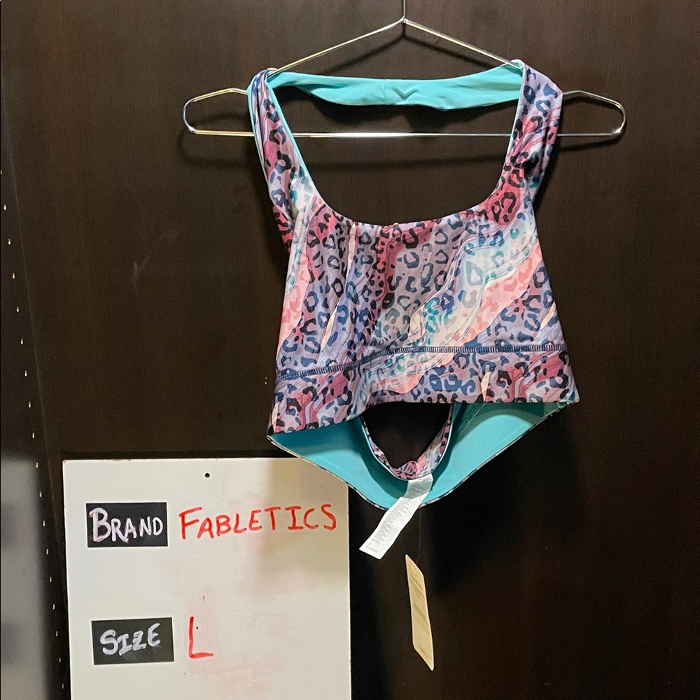 LastChanceB4GoodWill Fabletics Colorful Leopard Print Tank Top